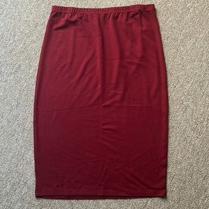 Nuggles midi skirt. Burgundy.